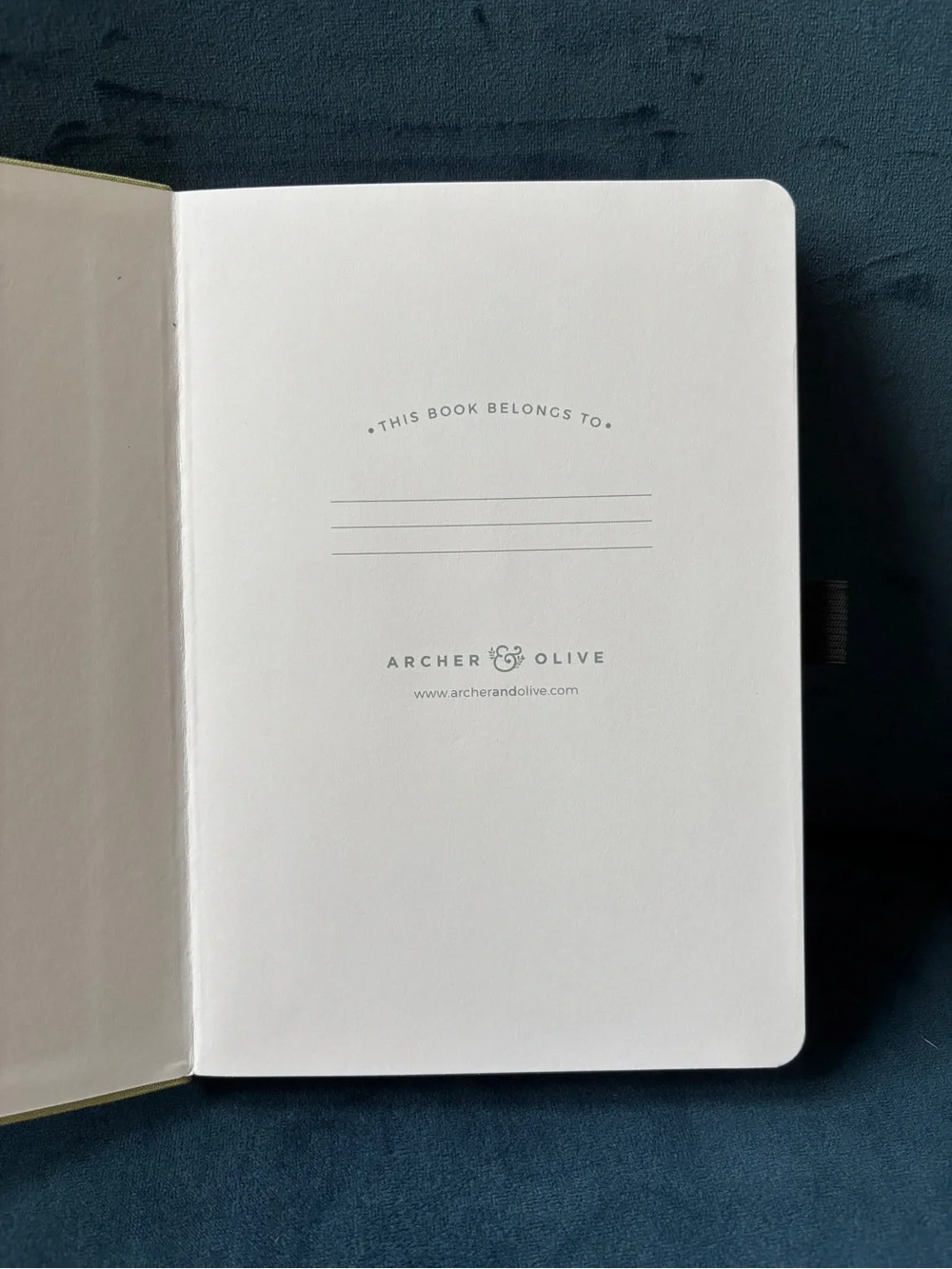 Archer & Olive Blank A5 Notebook - Green - Teapot